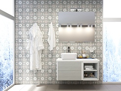 Акватон Тумба Брук 40 с открытой полкой, дуб латте – фотография-4